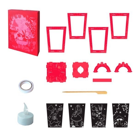 Box Candiy, zestaw kreatywny zdrapka Lampion
