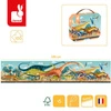 Puzzle panoramiczne w walizce Dinozaury 100 elementów 6+ Made in France, Janod