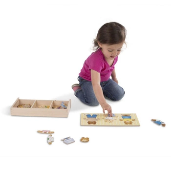 Drewniana układanka Ubierz Trzy Misie Melissa & Doug 13770
