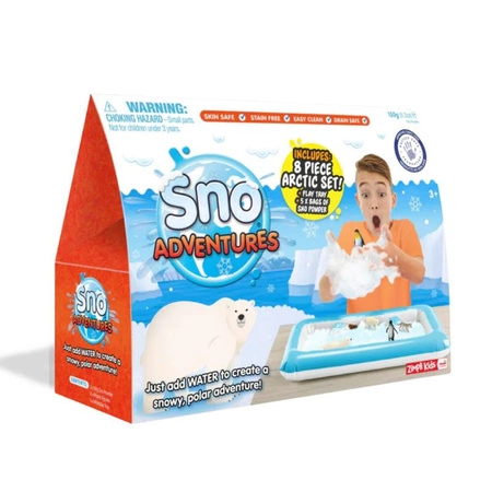 Zestaw do tworzenia śniegu z figurkami i tacą Sno World Arctic Adventure 3+, Zimpli Kids