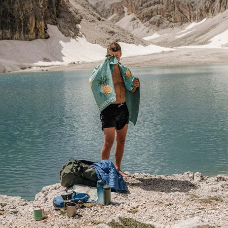 Ręcznik szybkoschnący SoftFibre Lifeventure - Striped Planks 150x90 cm