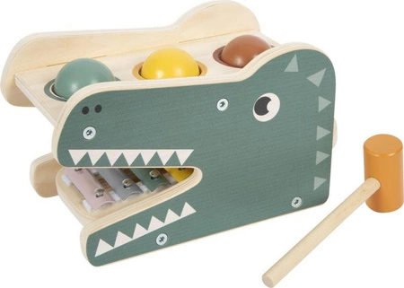 Ksylofon dla dzieci instrument muzyczny i przebijanka Krokodyl Safari Small Foot 12461