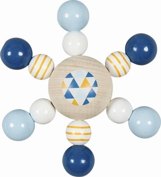 Grzechotka gryzak dla niemowląt bączek Trendline boys 765240-Heimess, zabawki drewniane