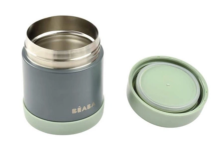 Beaba Pojemnik-termos obiadowy ze stali nierdzewnej z hermetycznym zamknięciem 300 ml Mineral grey/Sage green