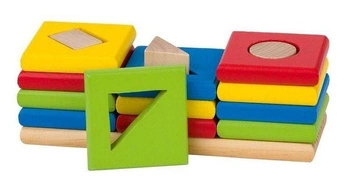 Układanka edukacyjna - sorter 3 kształty