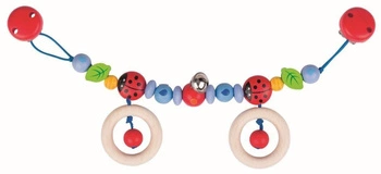 Zawieszka do wózka, biedronki na listku