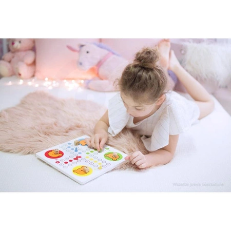 Drewniana układanka 2w1 Moziaka Chińczyk Viga Toys Montessori