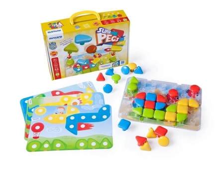 Tablica edukacyjna / Puzzle Superpegs - 32 elementy