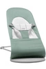BABYBJORN - leżaczek BALANCE SOFT WOVEN/JERSEY - Jasnoszałwiowy/Szary