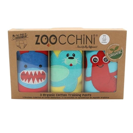 Zoocchini Majtki Treningowe Chłopięce Ocean Pals 2-3 Lata – 3 szt