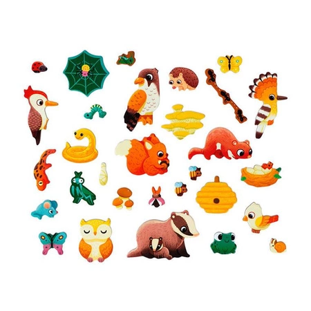 Układanka drewniana magnetyczna z 30 magnesami Drzewo, Janod