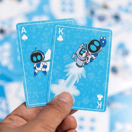 Astrobot Playing Cards in Tin / Astro Bot karty do gry w ozdobnej puszce