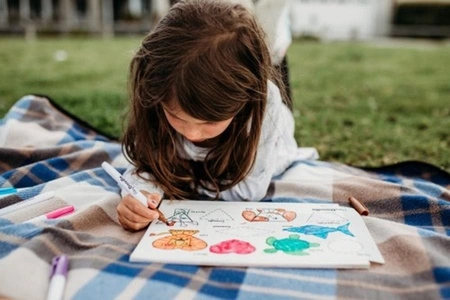 HeyDoodle Mata Silikonowa do Kolorowania A3 -Kształty i Zwierzęta