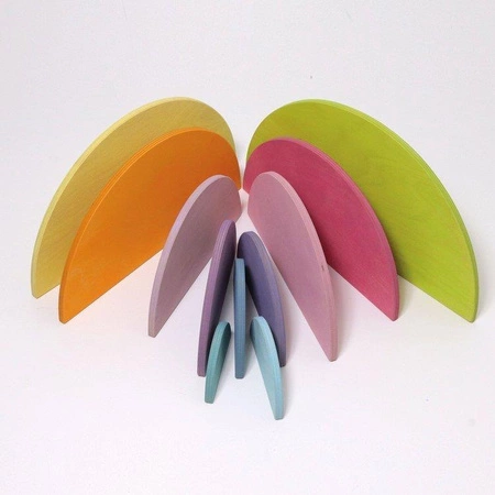 Półokręgi, 11-el., pastelowe, 2+, Grimm's