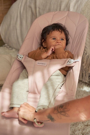 BABYBJORN - leżaczek BLISS COTTON, Petal Quilt, Zgaszony róż