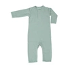 Lodger Pajacyk piżamka niemowlęca bawełniana jasna zieleń Basic Rib Peppermint r. 62