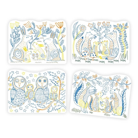 Magiczne kolorowanki - LEŚNE RODZINKI DJ00064