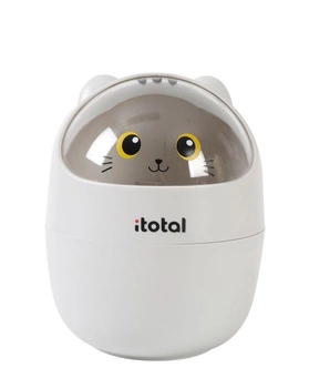 Mini kosz na biurko Szary kot