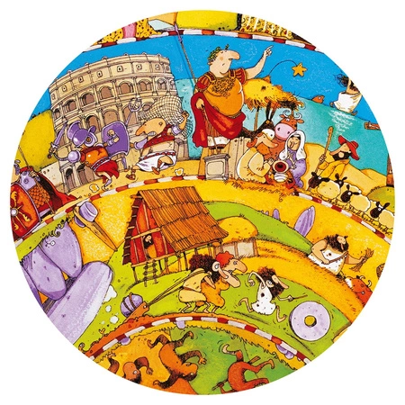 Puzzle na okragło Historia Świata DJ07470
