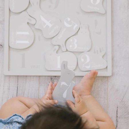 Pearhead Drewniana Metryczka do Zdjęć Puzzle