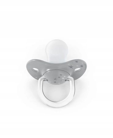 Smoczek Fizjologiczny szara korona 18+ Suavinex