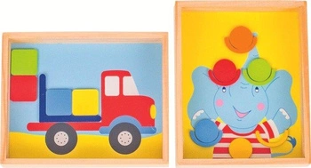Zabawa zręcznościowa Transporter i żonglerka 62918-Goki, gry drewniane