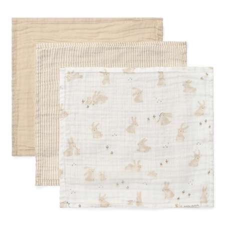 Little Dutch Chusteczki muślinowe 25x25 cm Blueberry Leaves & Sage