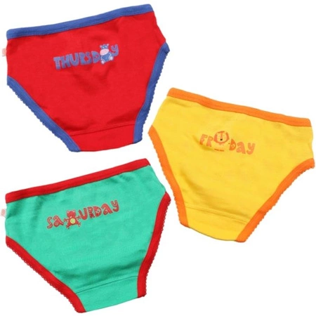 Zoocchini Majtki Dziewczęce Dni Tygodnia 4-5 lat – 7 szt.