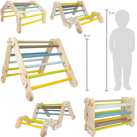 Drewniana drabinka do wspinaczki Przygoda 12238-Small Foot, zabawy ruchowe i rozwojowe