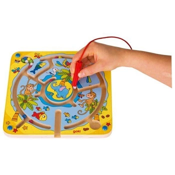 Labirynt magnetyczny zwierzęta na wyspie  53817-Goki, zabawka dla trzylatka