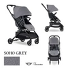 MINI by Easywalker Buggy TURN Kompaktowy wózek spacerowy z obrotowym siedziskiem 360° Soho Grey (z osłoną przeciwdeszczową w zestawie)