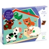 Puzzle drewniane z dźwiękiem FARMA DJ01707