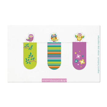 Zakładki magnetyczne -  Sowy wiosenne