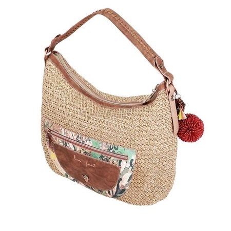 Torebka Anekke duża, z rafii, jedno ucho | Anekke Jungle