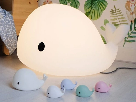 Lampka nocna LED wieloryb Moby Mini Niebieska FLOW AMSTERDAM