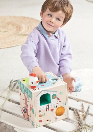 LILLIPUTIENS Drewniana kostka wielofunkcyjna Farma 12 m+