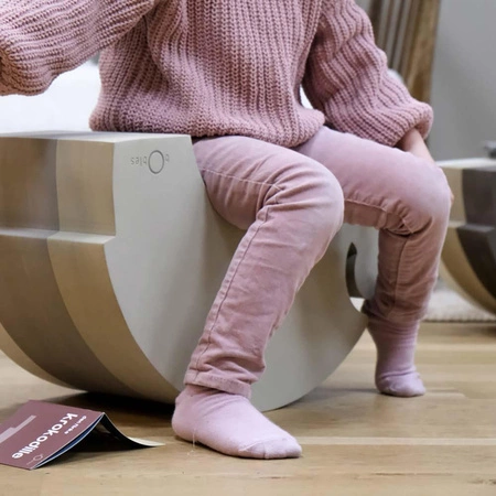 Zabawka wspierająca sensorykę i motorykę Słoń bObles L Sand grey