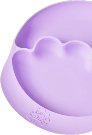 Nana's Manners PURPLE Talerz silikonowy z przyssawką