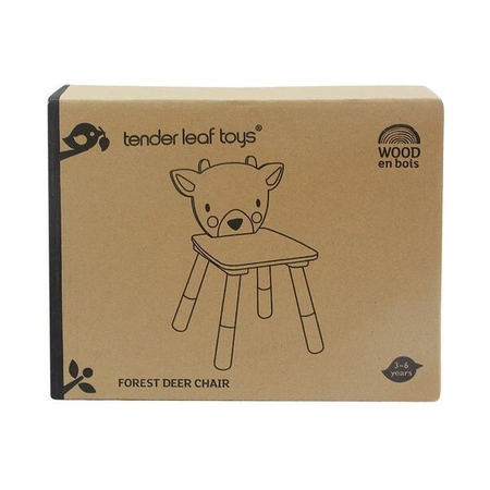 Drewniane krzesełko, Jelonek, kolekcja mebli Forest, Tender Leaf Toys