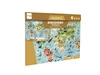 Scratch, 2 w 1 Puzzle magnetyczne i gra obserwacyjna - Mapa świata 80 el.