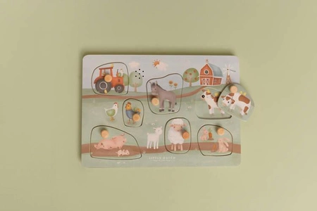 Little Dutch Puzzle dźwiękowe Little Farm FSC LD7140