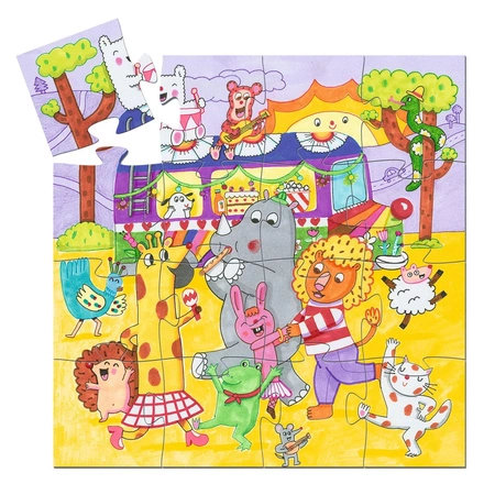 Puzzle TĘCZOWY AUTOBUS 16 el.DJ07272