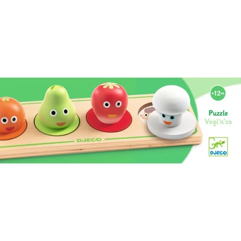 Drewniana układanka 3D OWOCE I WARZYWA DJ01121