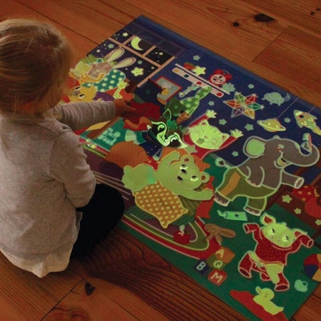 Puzzle podłogowe XXL, świecące w ciemności - Mali Bohaterowie