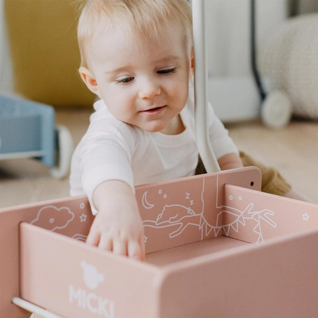 Chodzik/pchacz Micki różowy