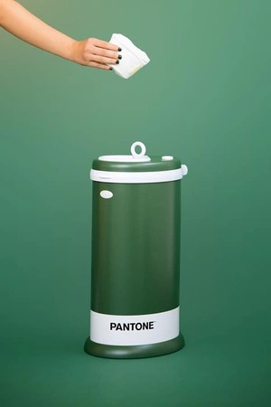 Ubbi Stalowy Kosz na Pieluchy Pantone Green