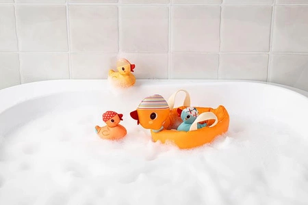 Lilliputiens Kaczka i 3 magnetyczne kaczątka do kąpieli 9 m+