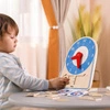 VIGA Drewniany Zegar Nauka Zegara Czasu Montessori