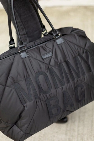Childhome Torba Mommy Bag Pikowana Czarna