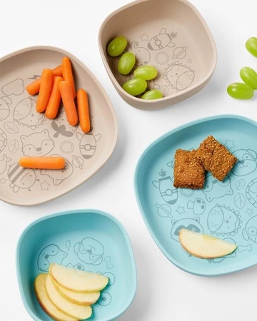 Skip Hop Talerzyk dla Dziecka Silikonowy Squad Blue